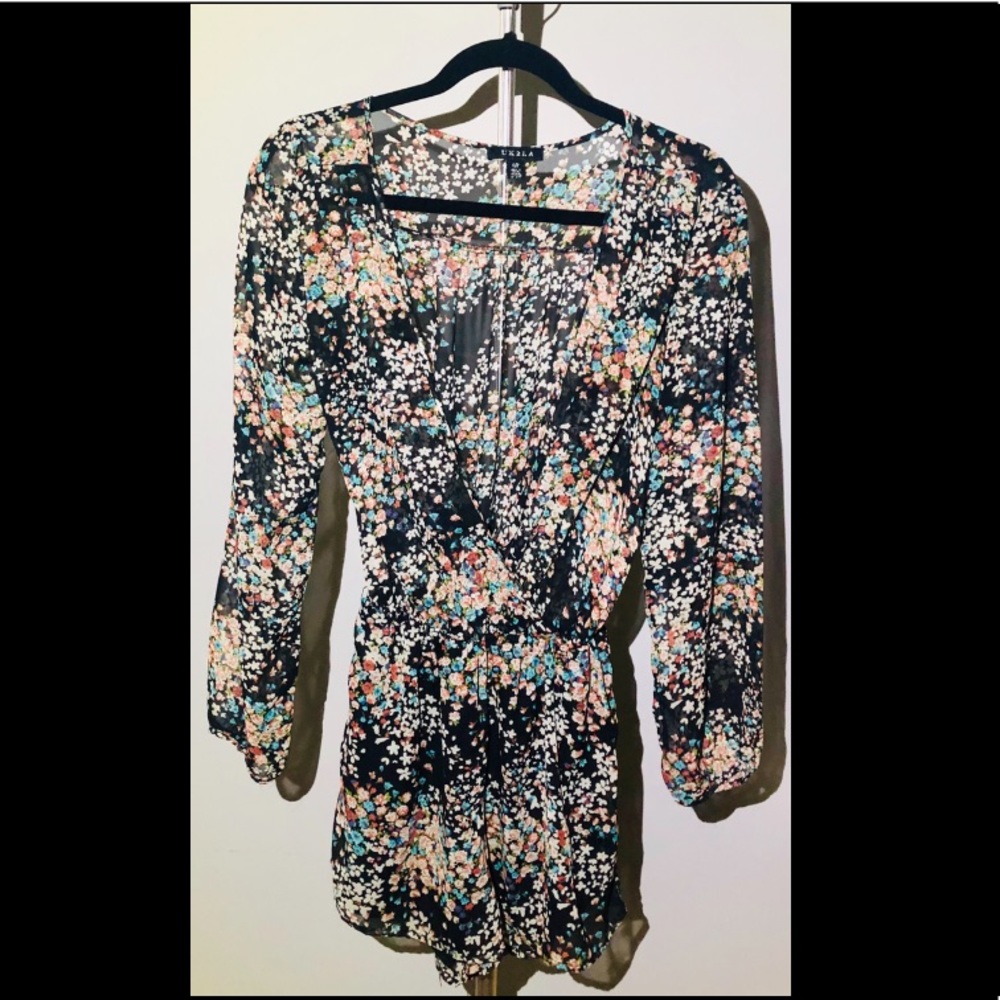 UK2LA floral romper Long-sleeve